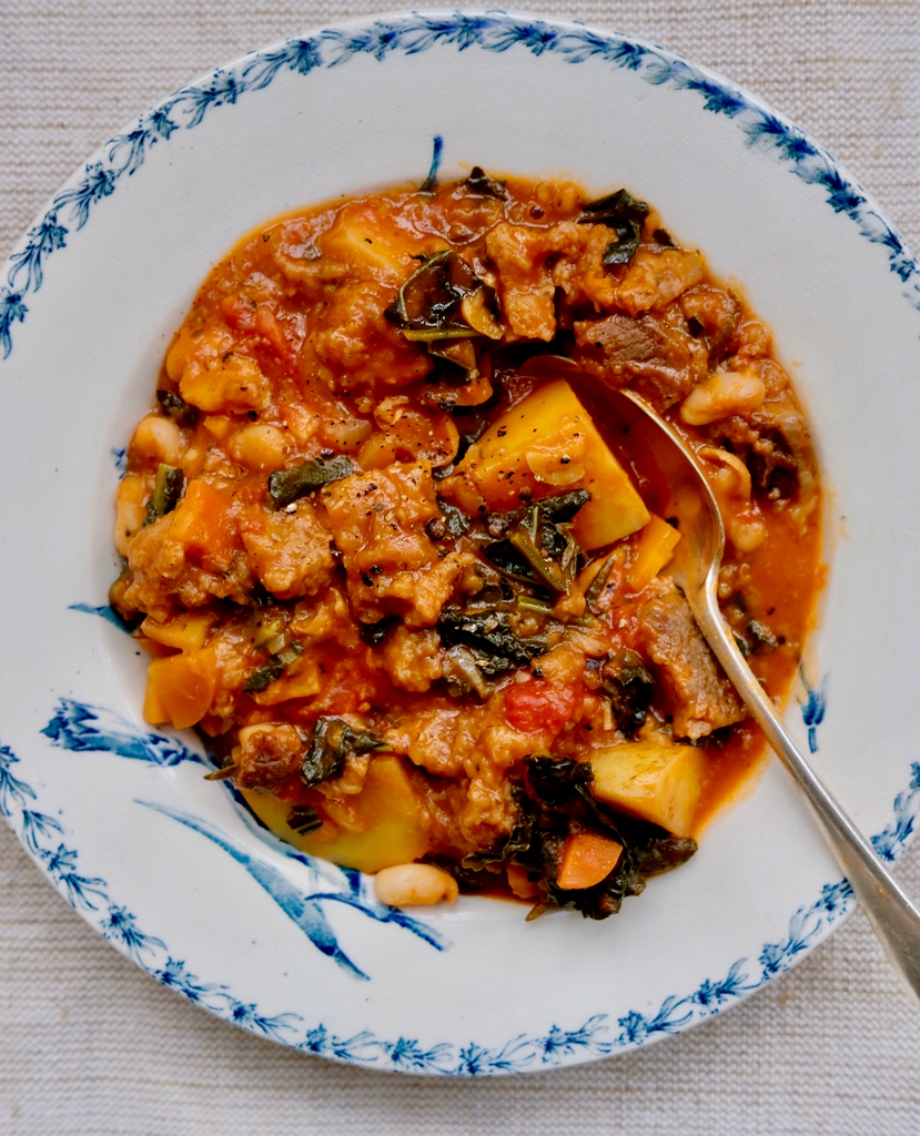 Ribollita: Tuscan bread and tomato stew